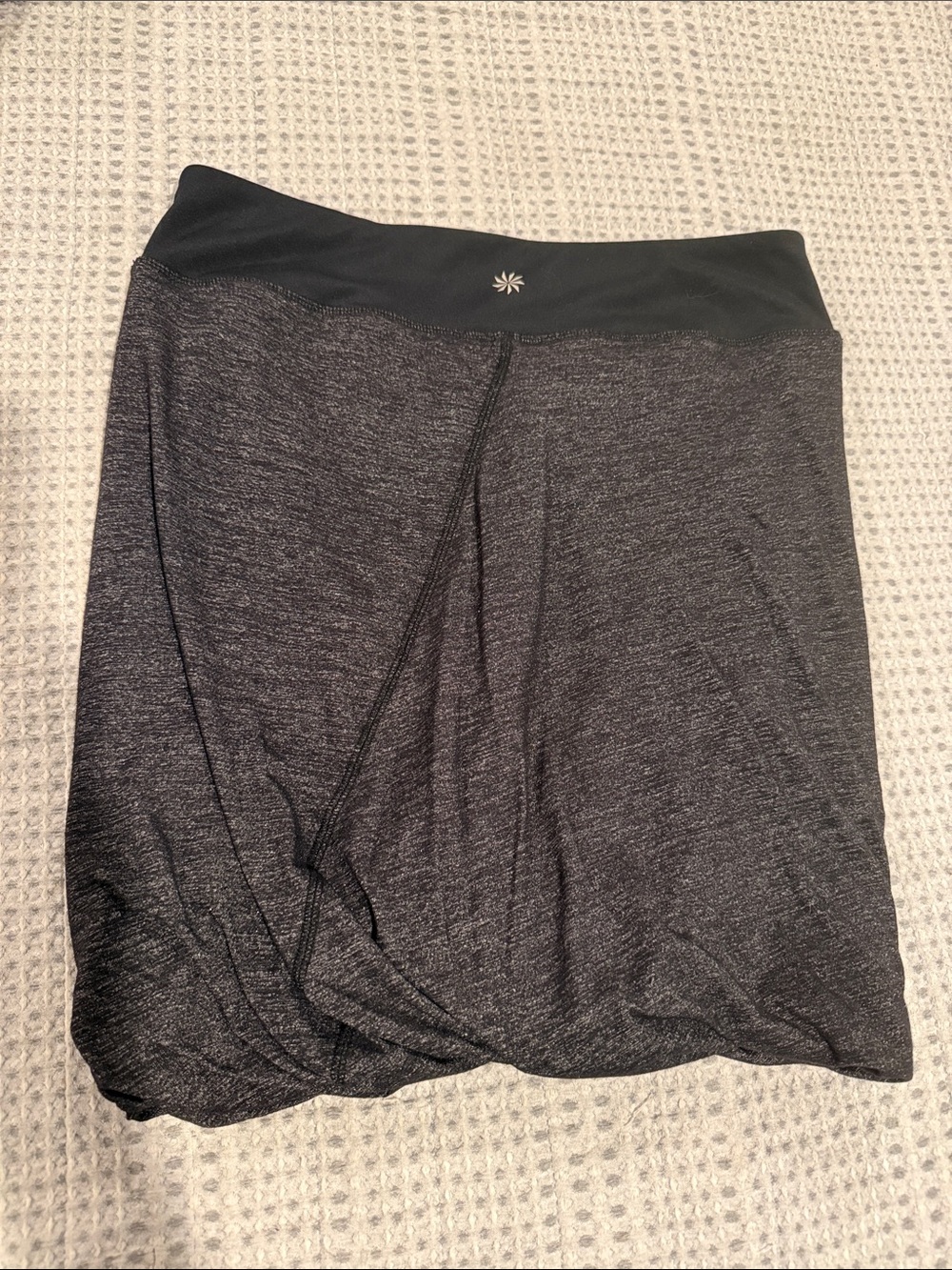 Athleta Dark Charcoal Twist Hem Mini Skirt - Picture 5 of 5